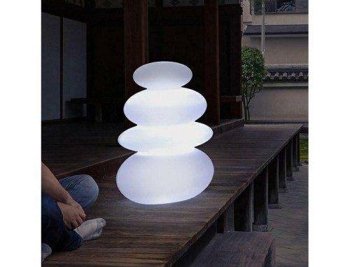 lampa led w kształcie kamieni
