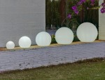 Lampa ogrodowa KULA WHITE 30 - zasilanie kabel