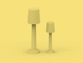 lampa tarasowa w kształcie lampy z abażurem