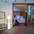 lampa ogrodowa z abażurem