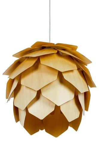 lampa wisząca w kształcie szyszki