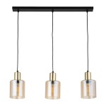 SIERRA GOLD AMBER LAMPA WISZĄCA 3 PŁ LISTWA