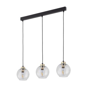 DEVI TRANSPARENT LAMPA WISZĄCA 3 PŁ LISTWA