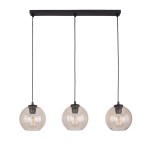 CUBUS BURSZTYN LAMPA WISZĄCA 3 PŁ LISTWA