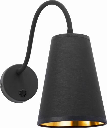 kinkiet czarno złoty