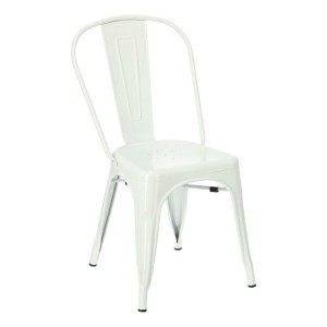 Krzesło Paris białe inspirowane Tolix