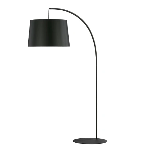 lampa podłogowa czarna z abażurem