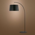 lampa podłogowa czarna z abażurem