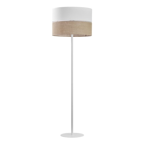 nowoczesna lampa podłogowa z abażurem