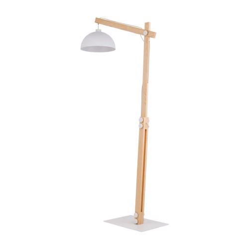 lampa podłogowa w stylu industrialnym