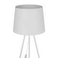 lampa podłogowa biała trójnóg