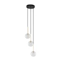 Nowoczesna lampa sufitowa z wiszącymi kloszami