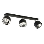 ALTEA BLACK LAMPA SUFITOWA 3 PŁ + ŻARÓWKI
