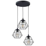 DIAMOND NEW BLACK LAMPA WISZĄCA 3 PL