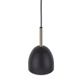 Nowoczesna lampa sufitowa z wiszącymi metalowymi kloszami
