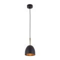 Nowoczesna lampa sufitowa z wiszącymi metalowymi kloszami