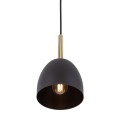 Nowoczesna lampa sufitowa z wiszącymi metalowymi kloszami