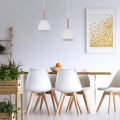 nowoczesna biała lampa do kuchni