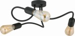 WAVE BLACK LAMPA SUFITOWA 3 PŁ E27