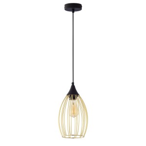 LIZA GOLD LAMPA WISZĄCA 1 PŁ CZ/ZŁ