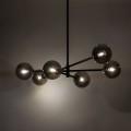 LAMPA SUFITOWA ZE SZKLANYMI GRAFITOWYMI KLOSZAMI