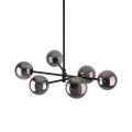 LAMPA SUFITOWA ZE SZKLANYMI GRAFITOWYMI KLOSZAMI