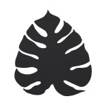 MONSTERA XL BLACK KINKIET 4 PŁ G_9