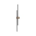 FLASH BLACK WOOD KINKIET LED