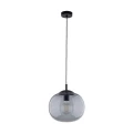 lampa wisząca ze szklanym kloszem