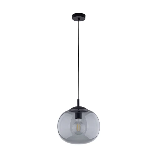 lampa wisząca ze szklanym kloszem