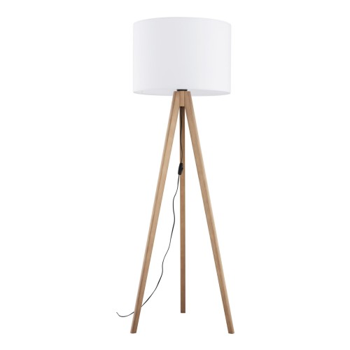 nowoczesna lampa podłogowa z abażurem