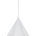 LAMPA WISZĄCA Z BIAŁYM KLOSZEM-STOŻKIEM
