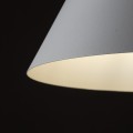 LAMPA WISZĄCA Z BIAŁYM KLOSZEM-STOŻKIEM