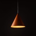 nowoczesna lampa wisząca do kuchni stożek