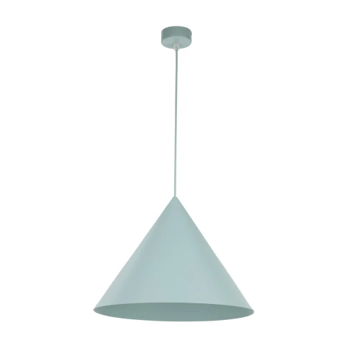 pastelowa lampa z metalowym kloszem