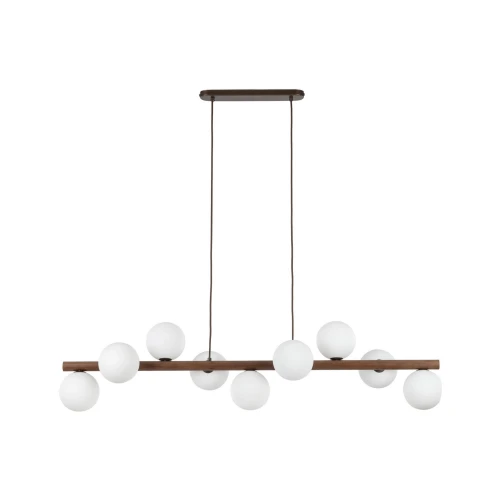 nowoczesna lampa wisząca z kloszami szklanymi