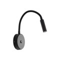 BLACK KINKIET Z ŁADOWARKĄ USB/USB-C
