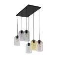 nowoczesna lampa wisząca ze szklanym kloszem