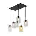nowoczesna lampa wisząca ze szklanym kloszem