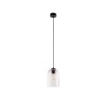 nowoczesna lampa wisząca ze szklanym kloszem