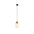 nowoczesna lampa wisząca ze szklanym kloszem