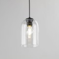 nowoczesna lampa wisząca ze szklanym kloszem
