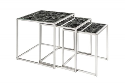 Zestaw nowoczesnych stolików kawowych CHROM