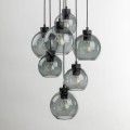 NOWOCZESNA LAMPA SUFITOWA ZE SZKLANYMI KLOSZAMI