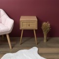 szafka nocna w stylu boho