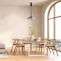 lampa wisząca w stylu japandi
