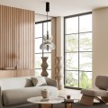 lampa wisząca w stylu japandi