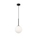 nowoczesna lampa wisząca szklana kula