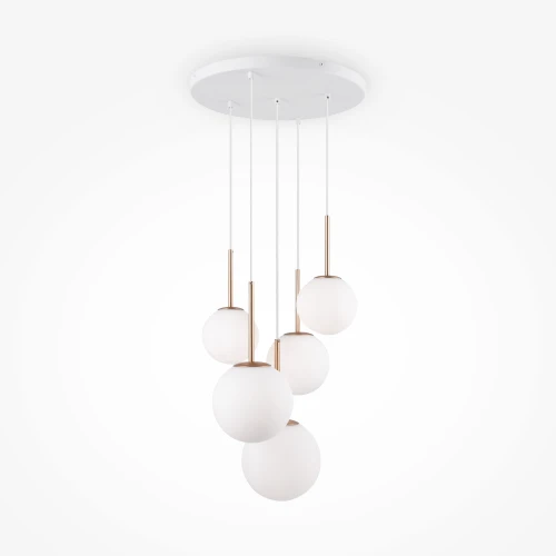 nowoczesna lampa wisząca szklane kule