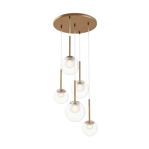 nowoczesna lampa wisząca szklana kula